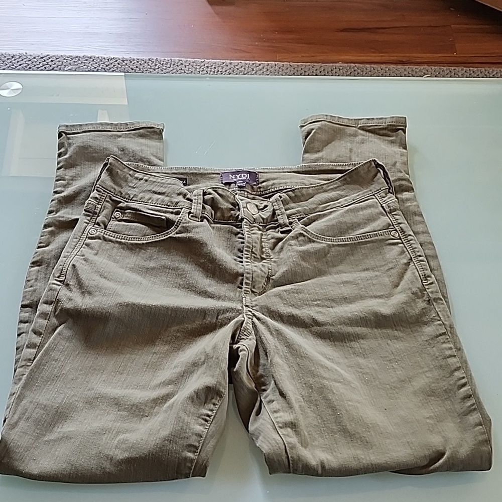 NYDJ Army Green Jeans